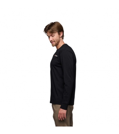 Black Diamond Heritage Wordmark Long Sleeve Tee M's