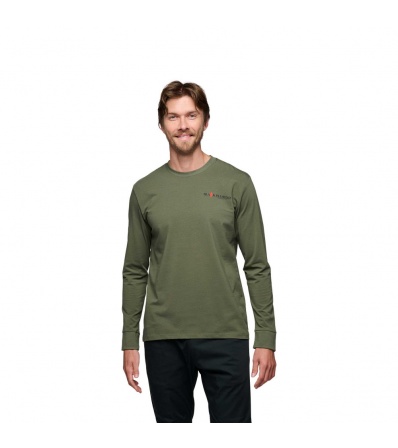 Black Diamond Heritage Wordmark Long Sleeve Tee M's