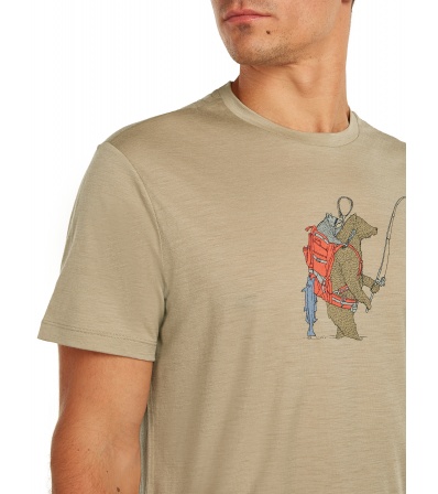 Тениска Icebreaker Merino 150 Tech Lite SS Tee Bear Catch M's