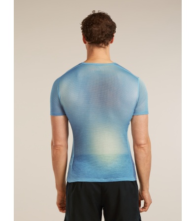 Icebreaker Merino Blend 75 Cool-Lite Featherlight SS Crewe AOP M's